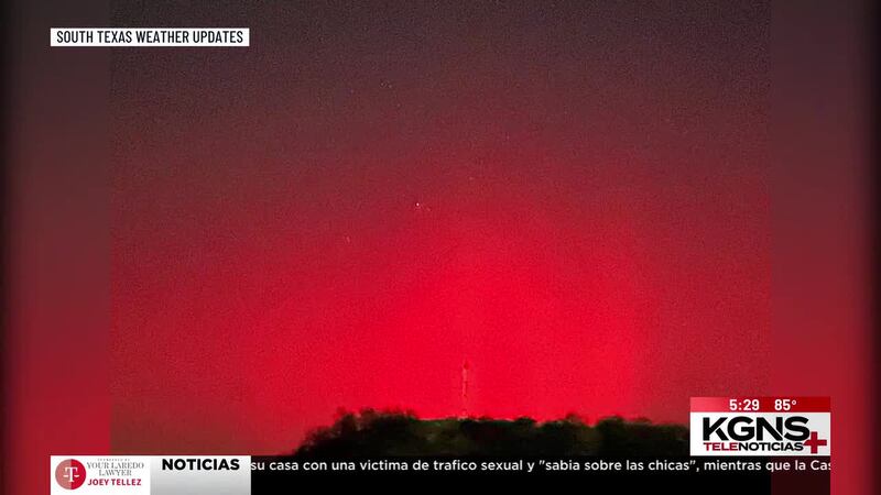 Auroras boreales captadas en el cielo de Laredo