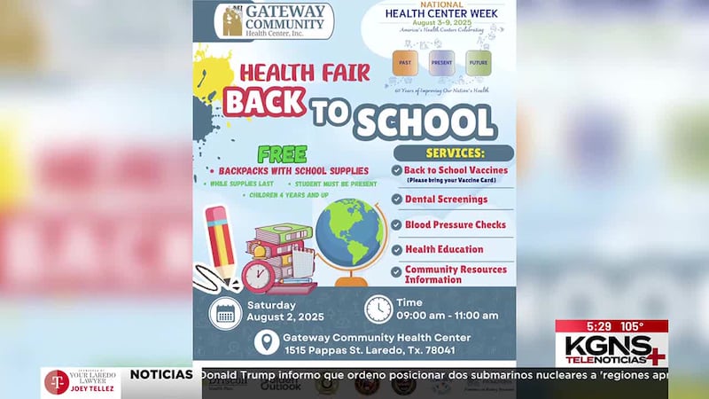 Invitan a feria de la salud por regreso a clases