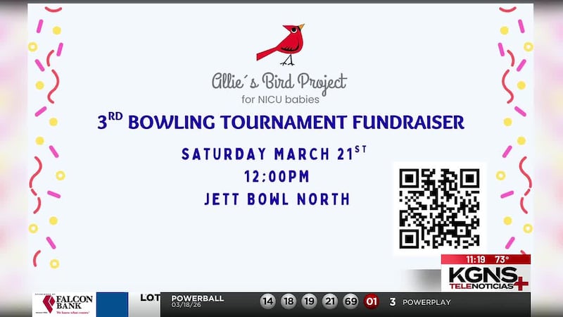 “Allie’s Bird Project” invita a la comunidad de Laredo a un torneo de boliche