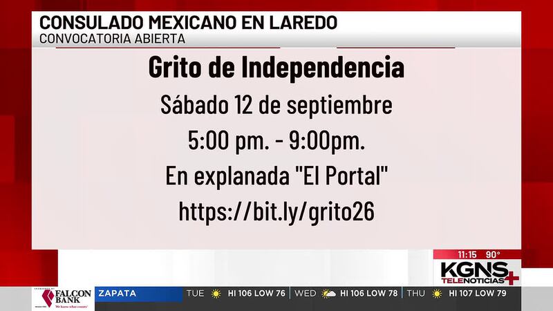 Convocatoria abierta para participar en el Grito de Independencia