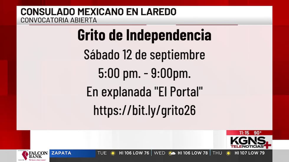 Convocatoria abierta para participar en el Grito de Independencia