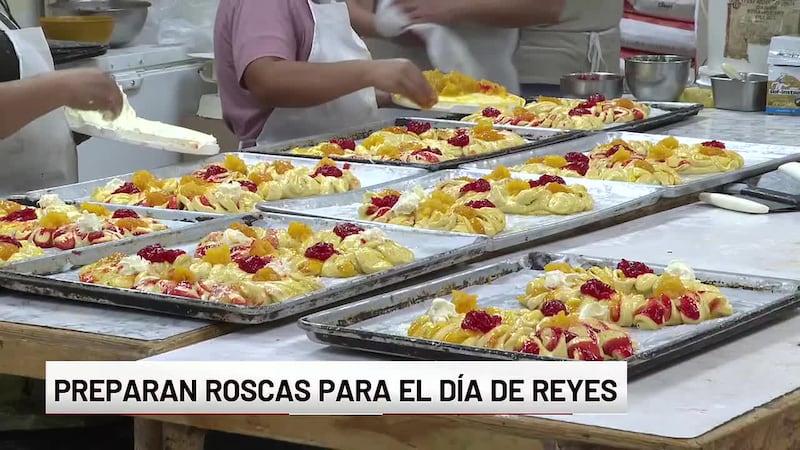 Preparan roscas para el Día de Reyes