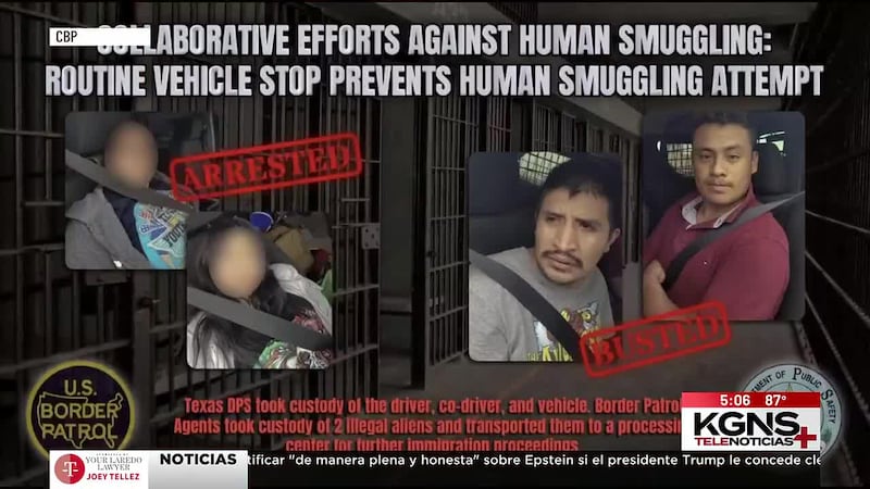 Frustran intento de tráfico de personas en la carretera I-35