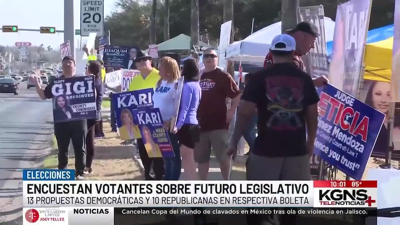 Encuestan a votantes sobre futuro legislativo de Texas