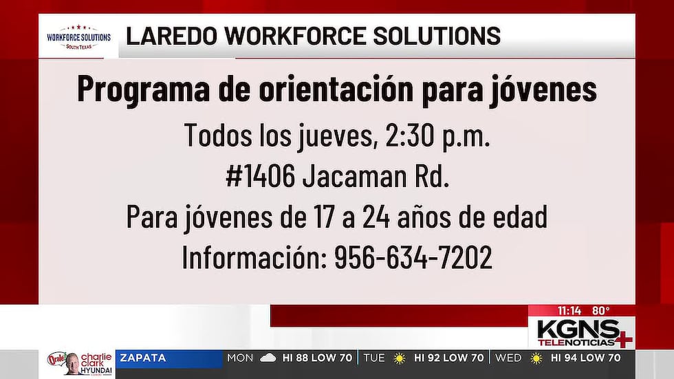Ofrecen programa de orientación para jóvenes de Laredo