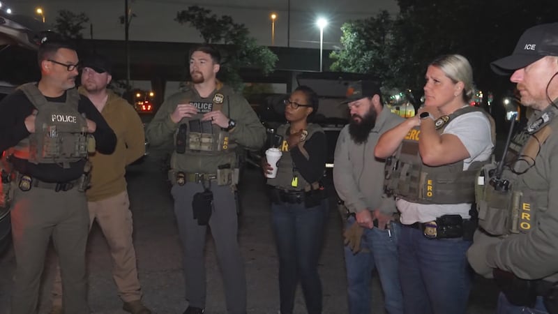 ICE New Orleans agents prepare for a raid on the Westbank