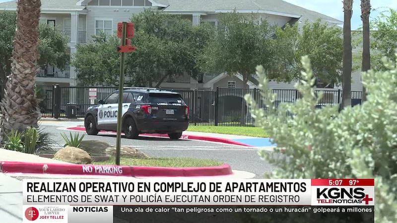 Realizan cateo en complejo de apartamentos al sur de Laredo