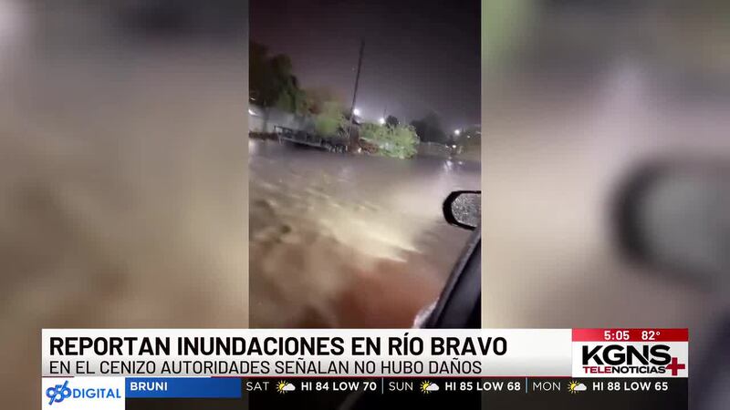 Reportan inundaciones en la ciudad de Río Bravo