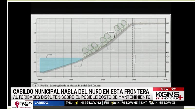 Cabildo de Laredo habla sobre el mantenimiento para el muro fronterizo