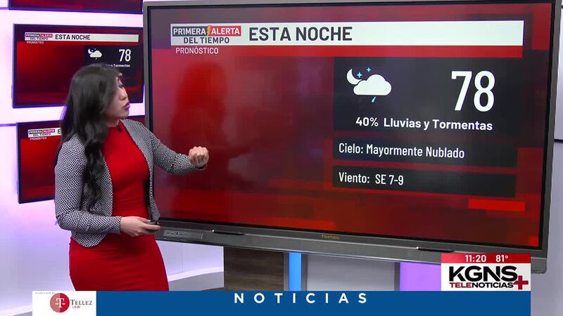 40% de Probabilidad de Lluvias y Tormentas Eléctricas