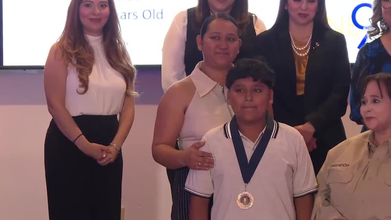 Laredo boy honored for life-saving 911 call