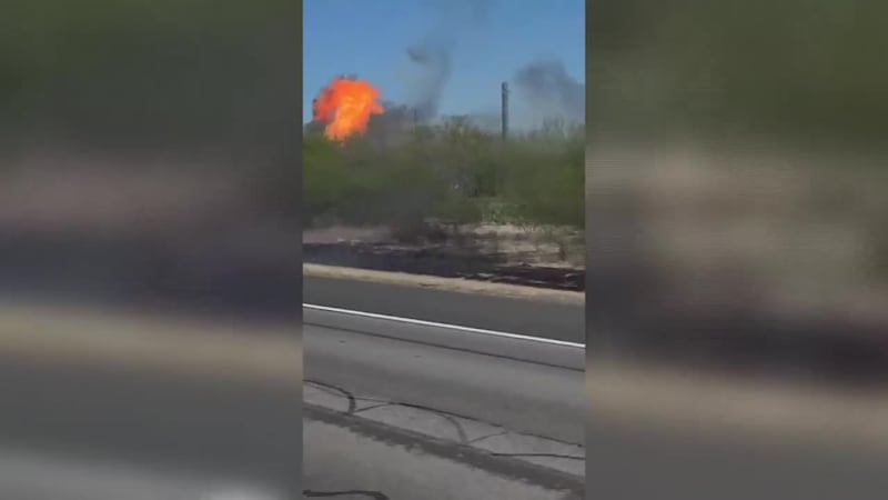 Natural gas pipeline ruptures, explodes in Webb County