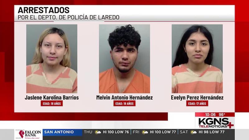 Arrestan a 3 jóvenes de Laredo acusados de agredir a menor de edad