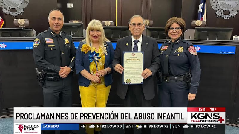 Proclaman Mes de Prevención del Abuso Infantil en Laredo
