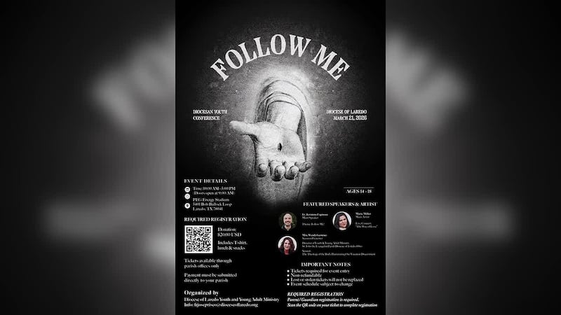 Diócesis de Laredo invita a evento para jóvenes