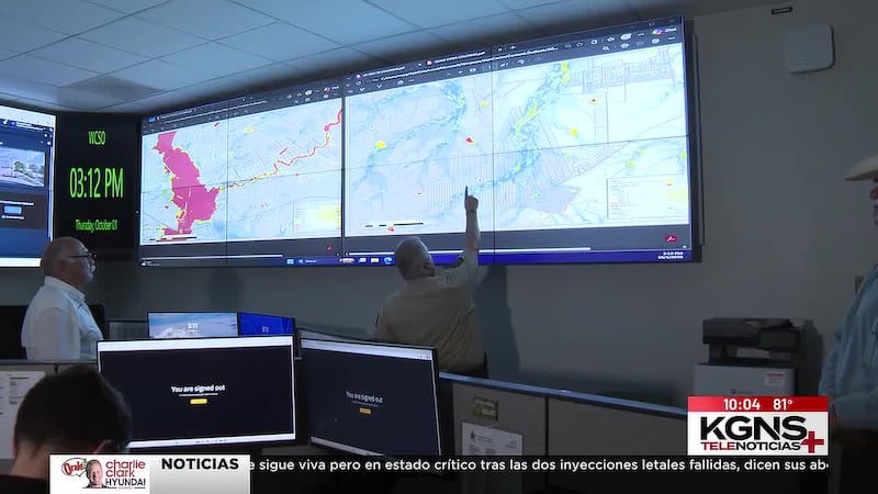 Oficiales vigilan zonas propensas a inundación en Condado de Webb