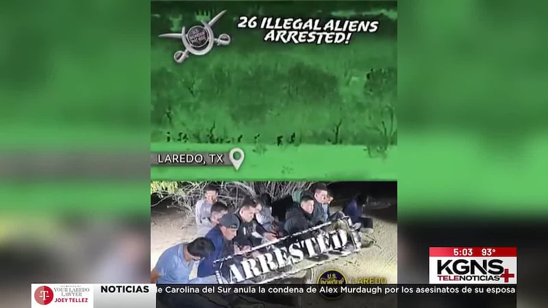 Detienen a 26 inmigrantes indocumentados cerca de Laredo