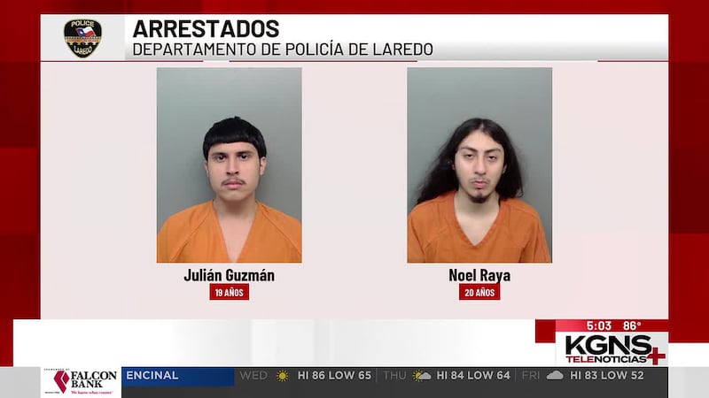 Dos arrestados tras reportes de disparos al sur de Laredo