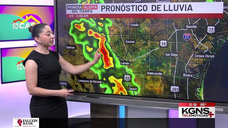 Continúa la probabilidad de lluvias en Laredo