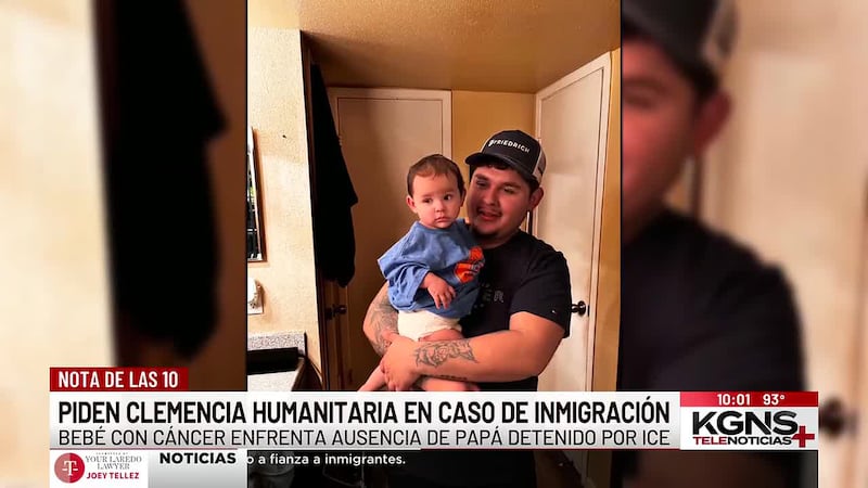 Su bebé enfrenta quimioterapias y su papá lleva 6 meses detenido en Laredo