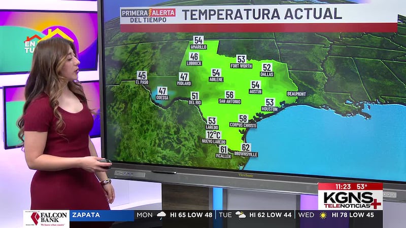 Inicio de semana fresco en Laredo