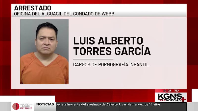 Hombre de Laredo enfrenta cargos de pornografía infantil