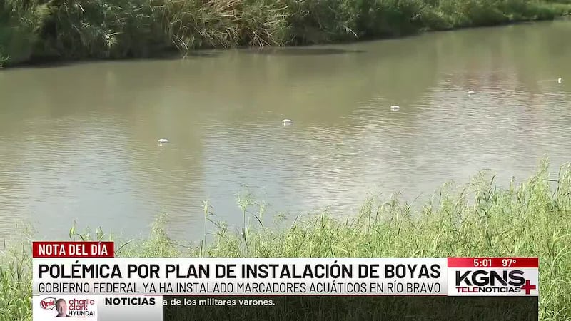 Polémica por plan de boyas en el Río Bravo tras instalación de marcadores acuáticos