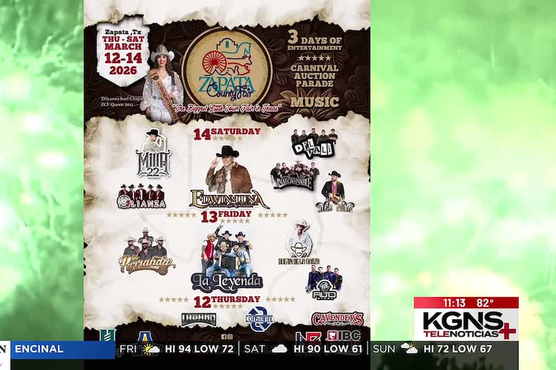 Invitan a la comunidad a la Feria del Condado de Zapata