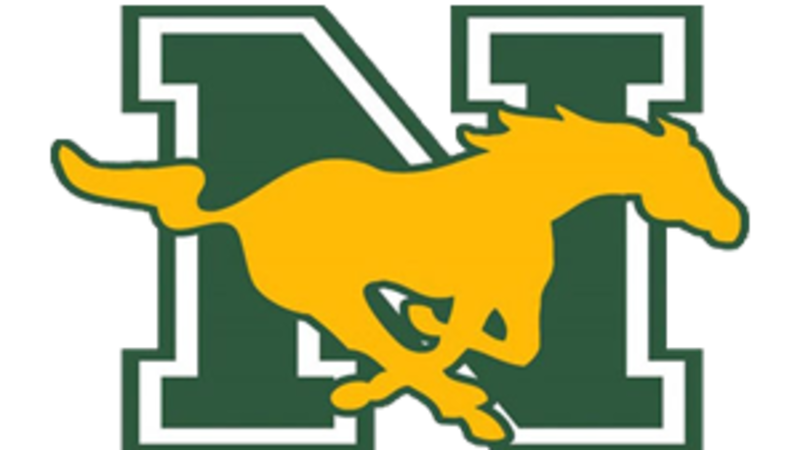 Nixon Mustangs mascot logo