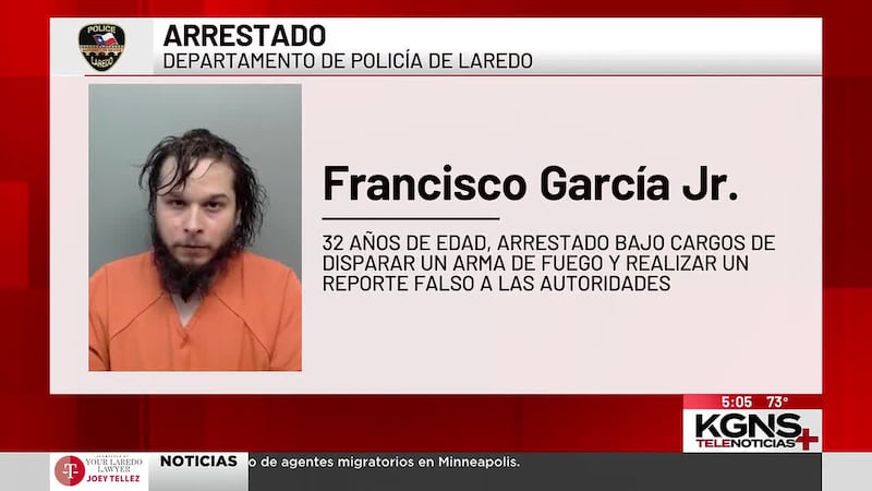 Arrestan a hombre por disparar arma cerca de tiendas en Laredo