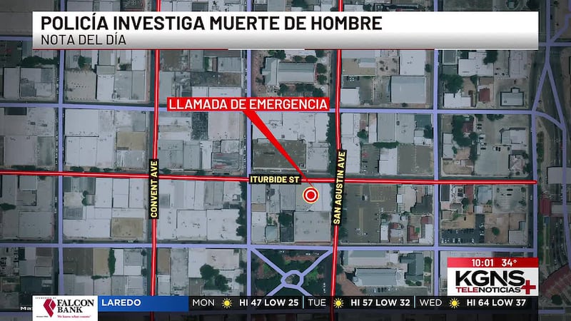 Investigan la muerte de un hombre en el centro de Laredo