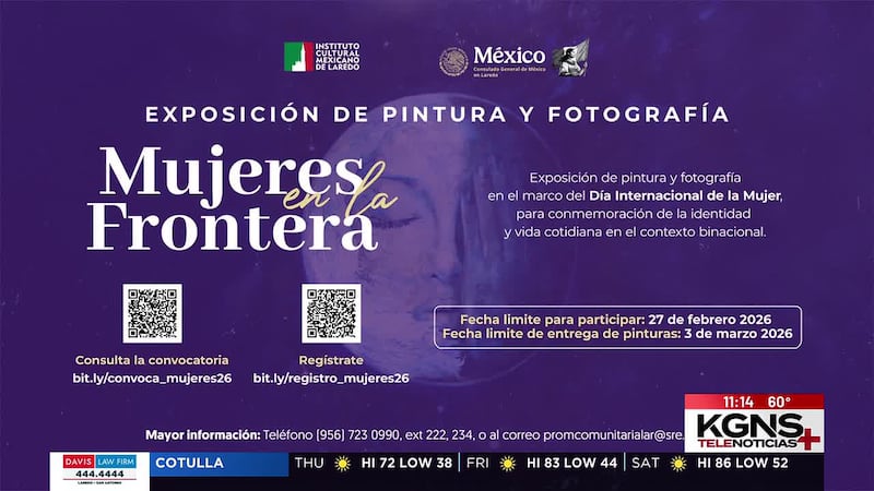 Invitan a participar en exposición de arte “Mujeres en la Frontera”