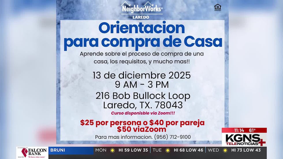 NeighborWorks Laredo ofrece orientación para compra de casa
