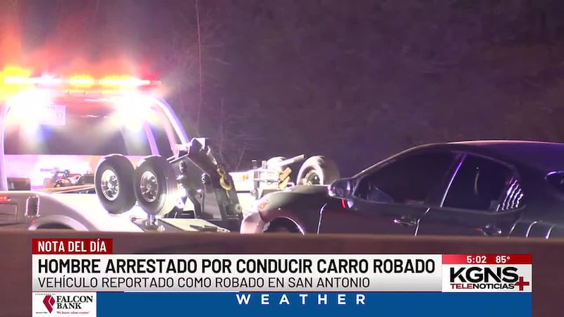 Hombre arrestado en Laredo por conducir carro robado