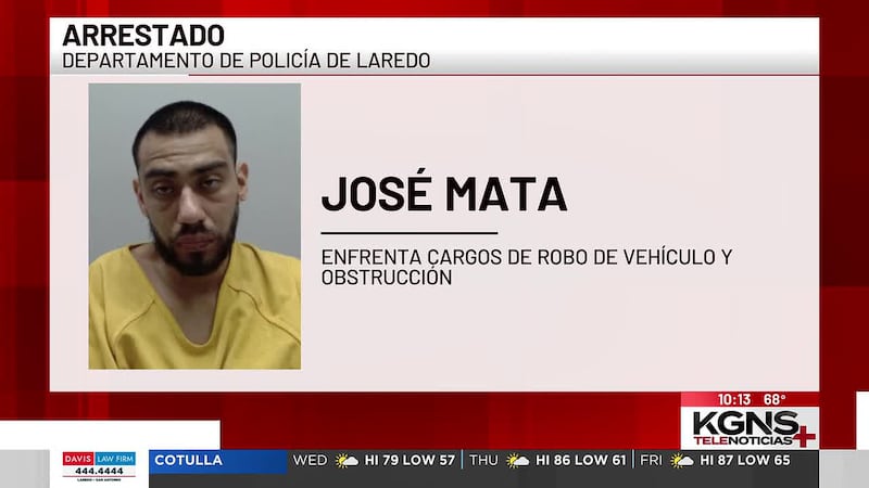 Arrestan a hombre acusado de robo de vehículo