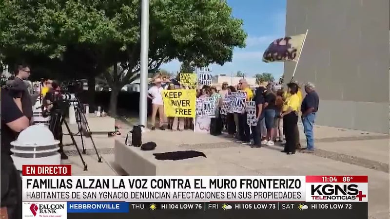 Familias alzan la voz contra el muro fronterizo