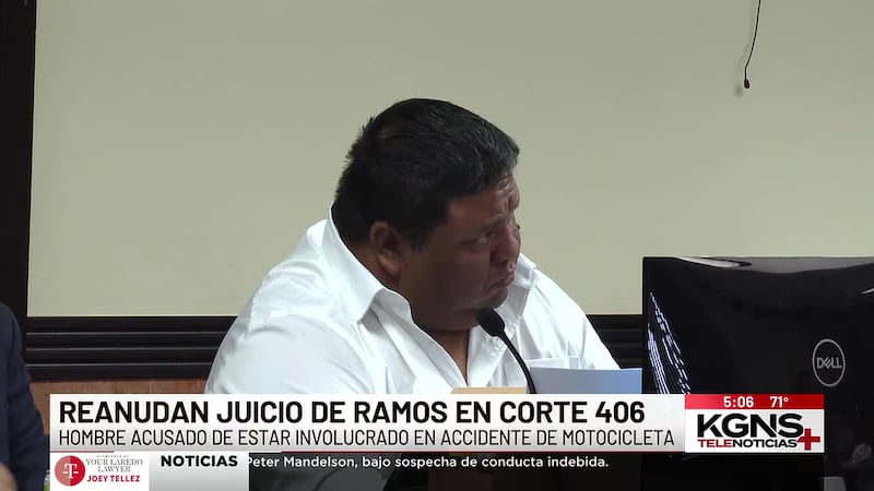 Reanudan juicio de hombre acusado de accidente mortal al norte de Laredo