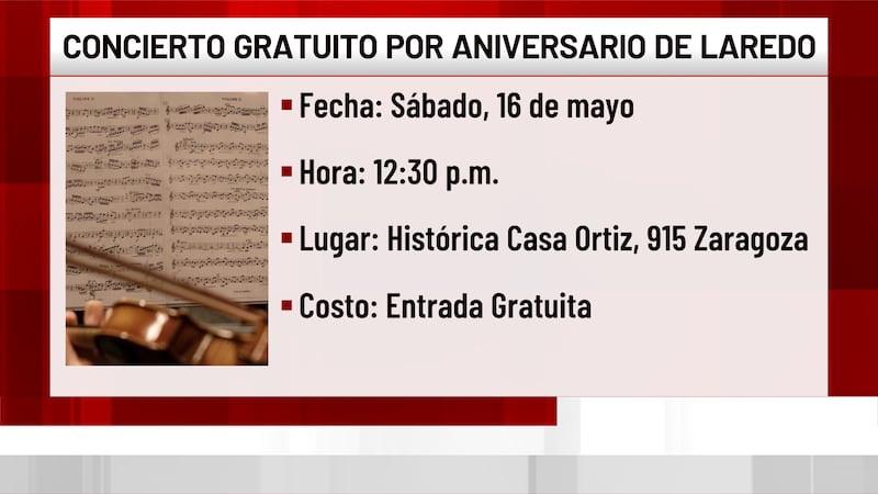 La Comisión Histórica del condado de Webb invita a la comunidad a disfrutar de un concierto...