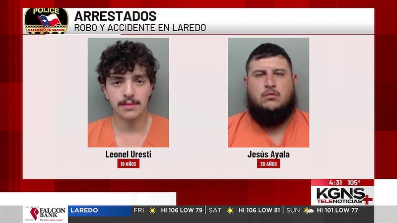 Arrestan a dos hombres en Laredo tras robar un teléfono en una fiesta y chocar al huir