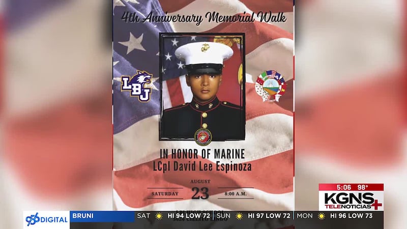 Invitan a caminata en honor a soldado David Lee Espinoza