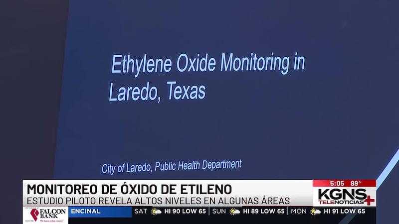 Estudio piloto revela altos niveles de óxido de etileno en áreas de Laredo