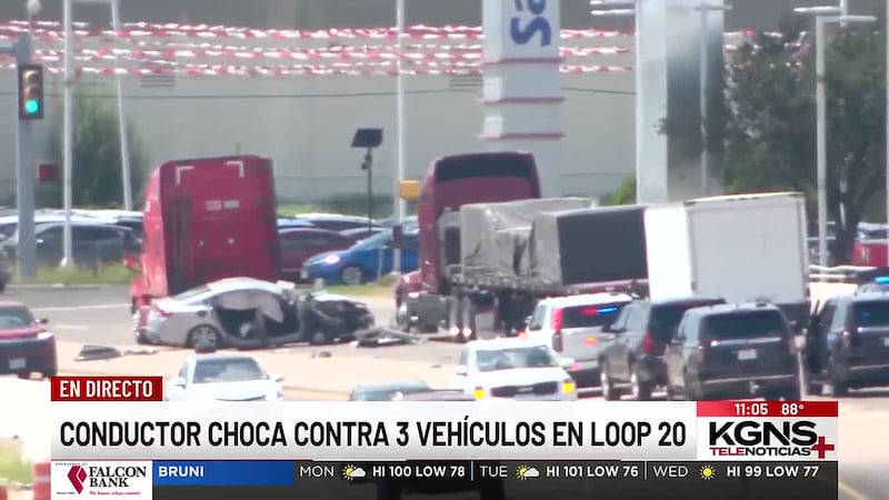 Conductor choca contra tres vehículos en el Loop 20