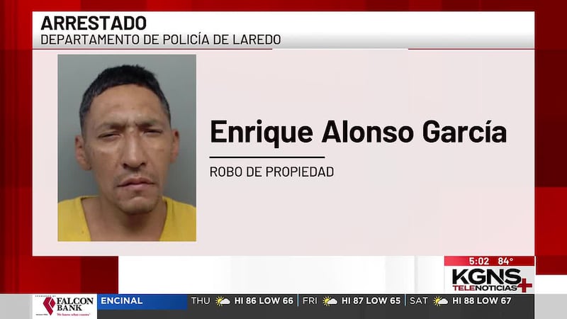 Hombre es arrestado por robar brisket de una tienda de Laredo