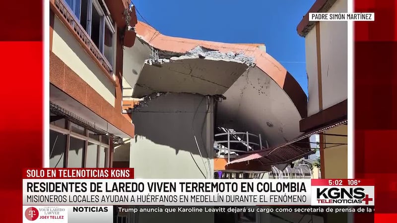 EXCLUSIVA: Laredense narra su experiencia durante terremoto en Colombia