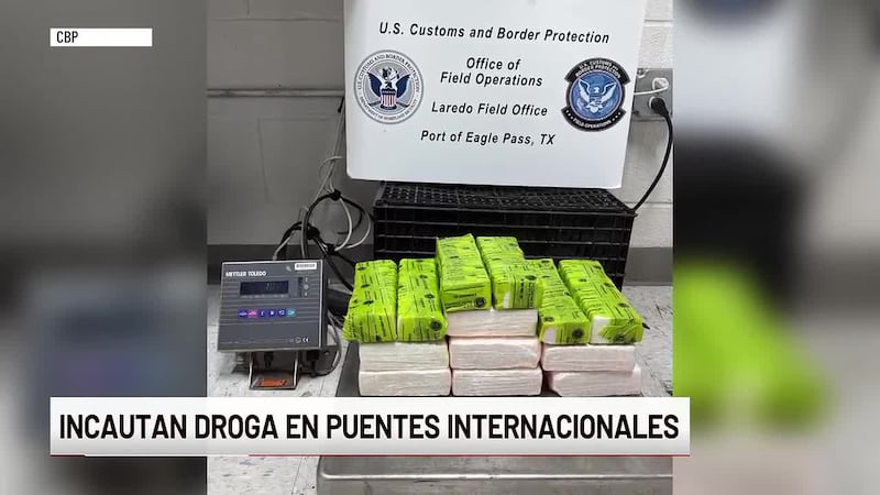Incautan droga en puentes internacionales de Laredo