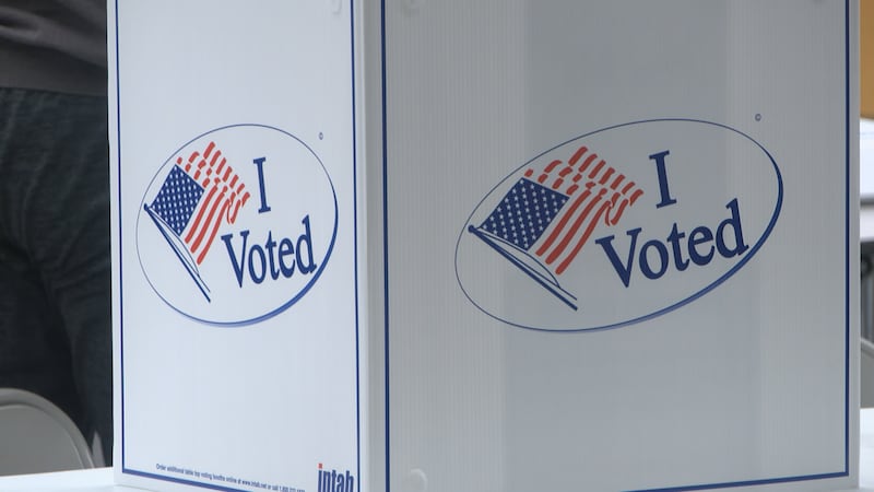 Satellite voting was set up in the Hinton Elementary School for the $8.9 million bond on the...