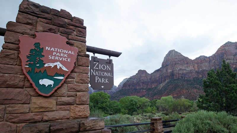 FILE - Zion National Park near Springdale, Utah, is pictured on Sept. 15, 2015.