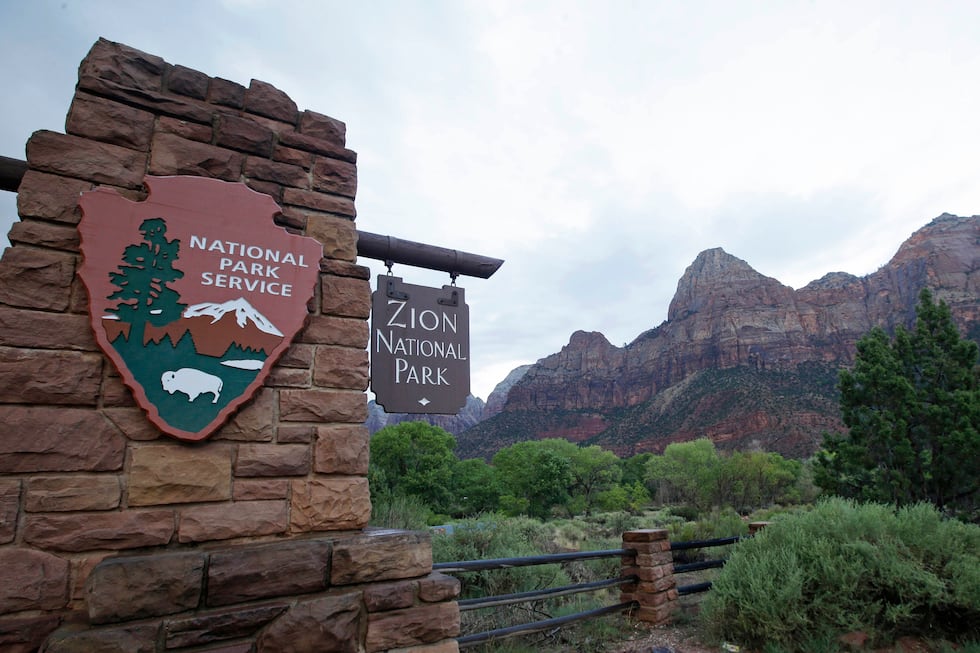 FILE - Zion National Park near Springdale, Utah, is pictured on Sept. 15, 2015.