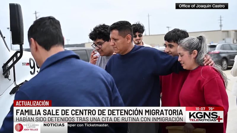 Familia de McAllen es liberada de centro de detención migratorio