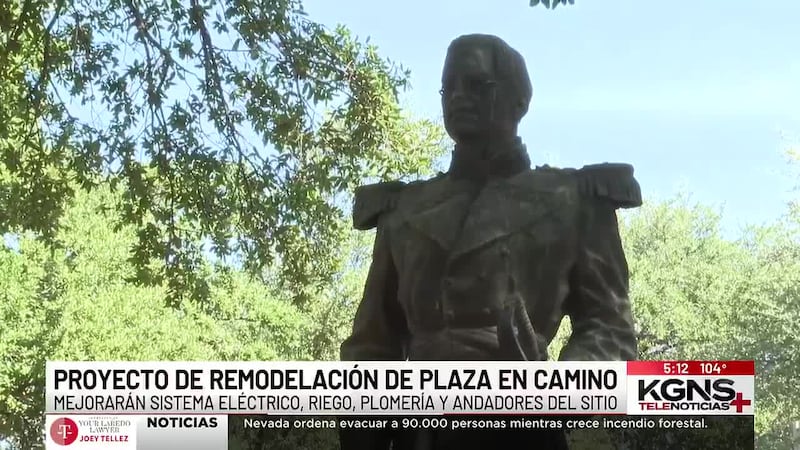 Laredo asegura fondo federal de casi un millón de dólares para remodelar la Plaza San Agustín